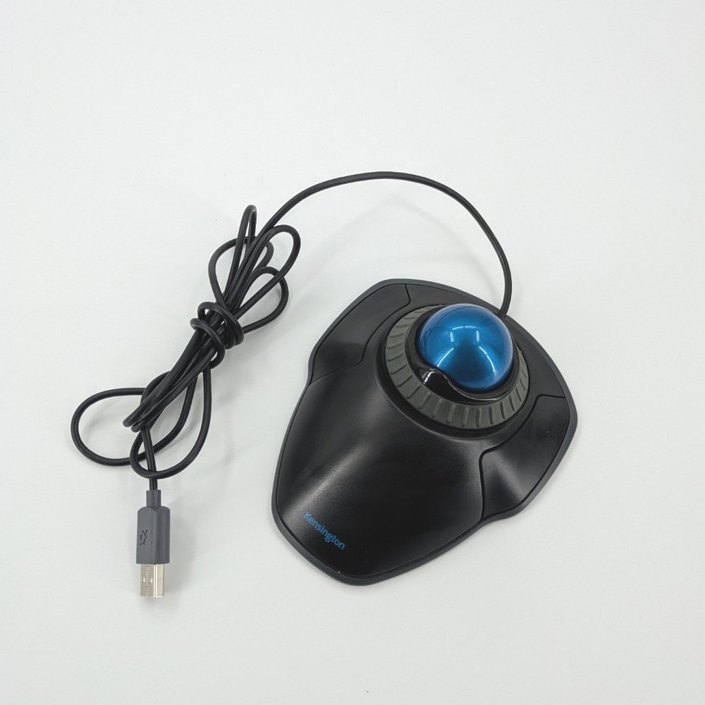 Kensington K72337 Orbit Smooth Trackball with Scroll Ring Marble Mouse M01047
